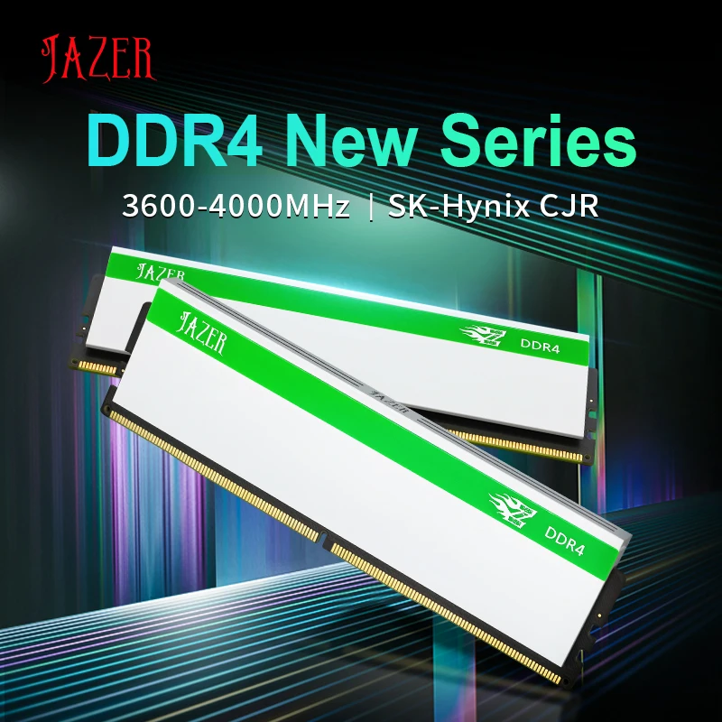 JAZER  Memory DDR4 16GB 8GB 4000MHz 3600MHz New Dimm Memoria Rams PC4 Desktop Gaming Memory Support Motherboard DDR4 Memory