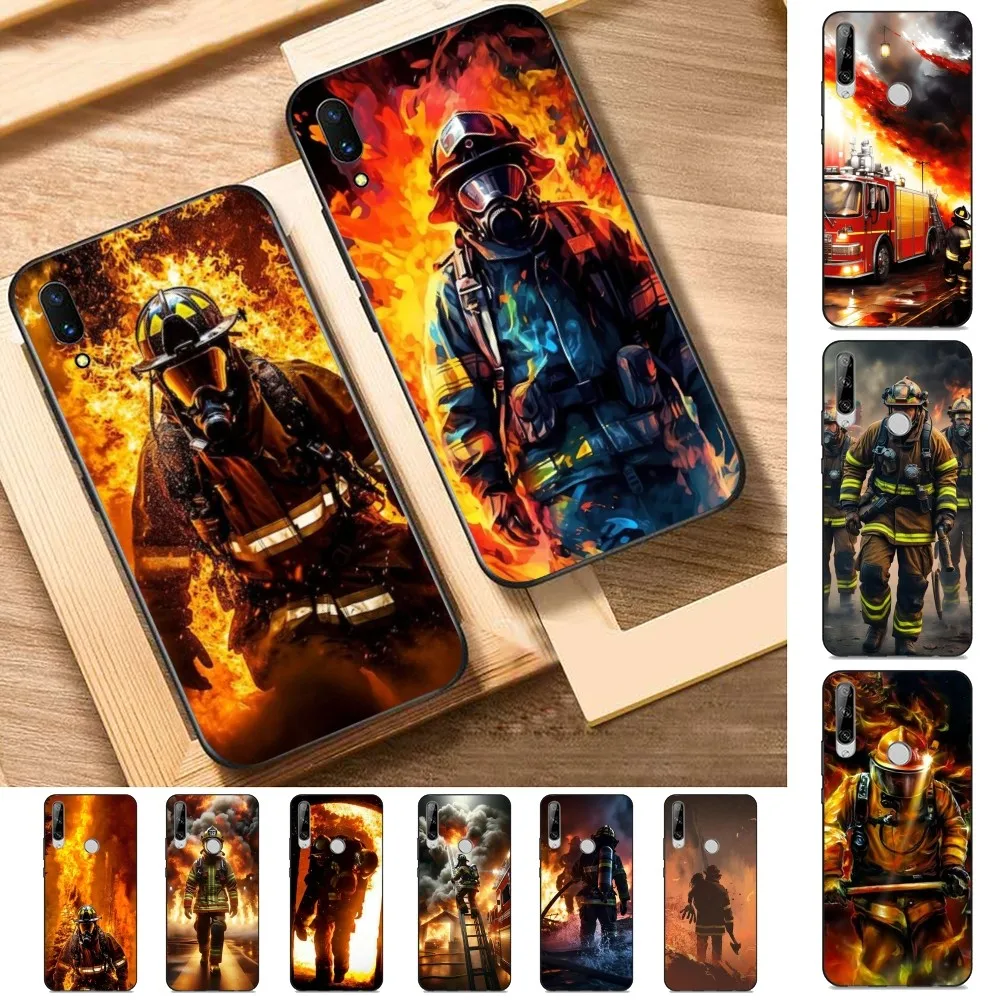 Firefighter Heroes Fireman Luxury Phone Case For Huawei Y9 6 7 5 Prime Enjoy 7s 7 8 Plus 7a 9e 9plus 8E Lite Psmart Shell