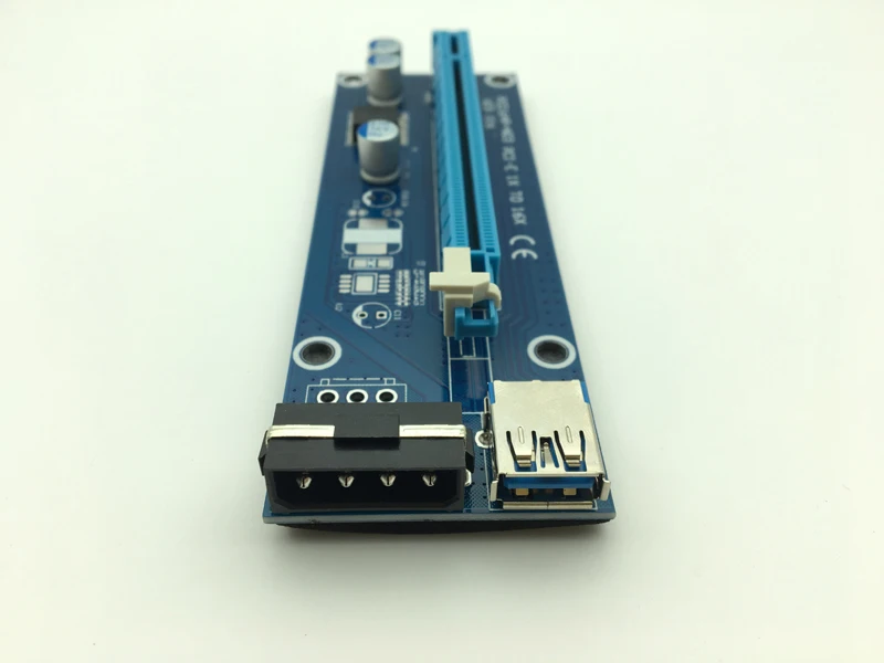 Mini PCIE ไรเซอร์การ์ด PCI-E PCI Express 1x ถึง16x USB 3.0 SATA To 4Pin IDE Molex แหล่งจ่ายไฟสำหรับเครื่องขุดเจาะ BTC Mining