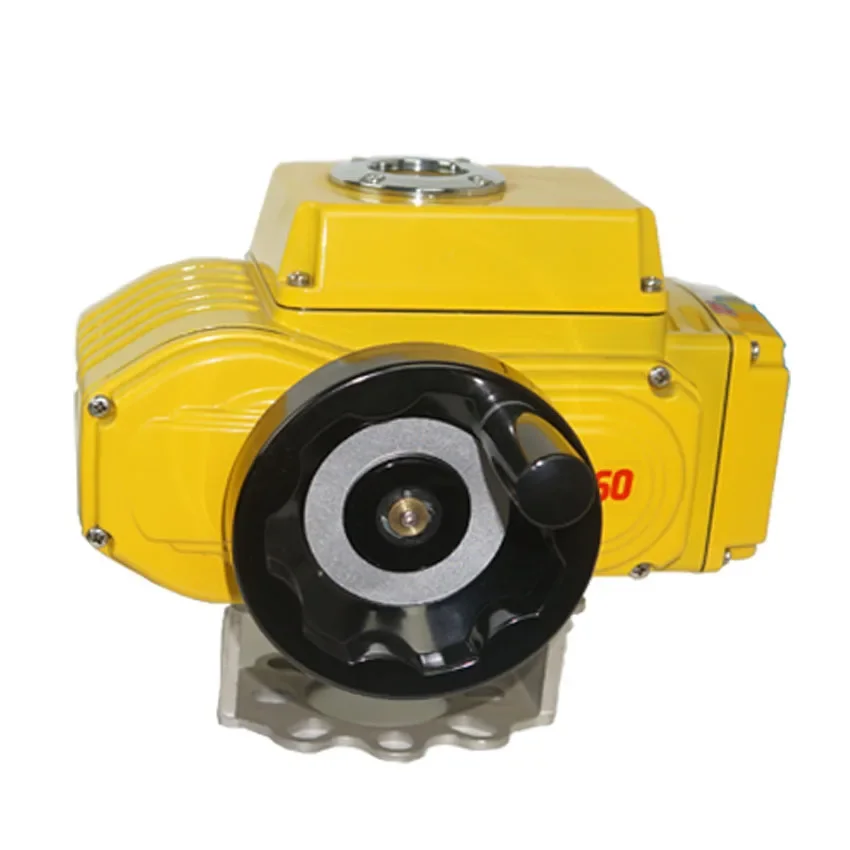 90 Degree Rotary intelligent 220V AC 4-20mA Modulating valve electrical actuator