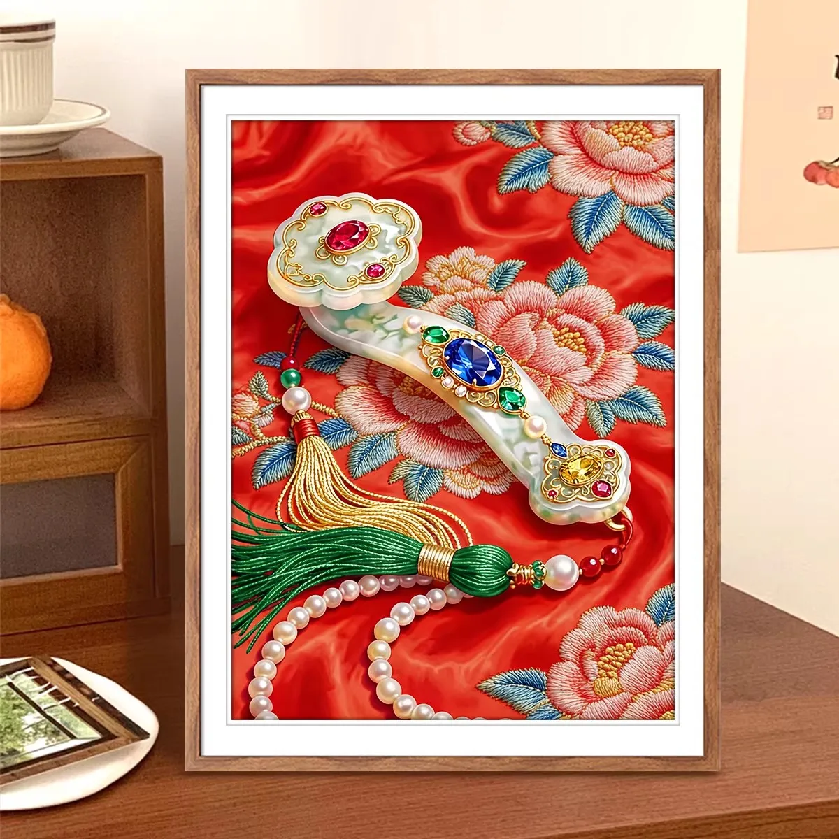 

With Threads Drawing Needles Printed DIY Cross Stitch Kit 9CT 11CT Set For Embroidery kit Needlework Wishes