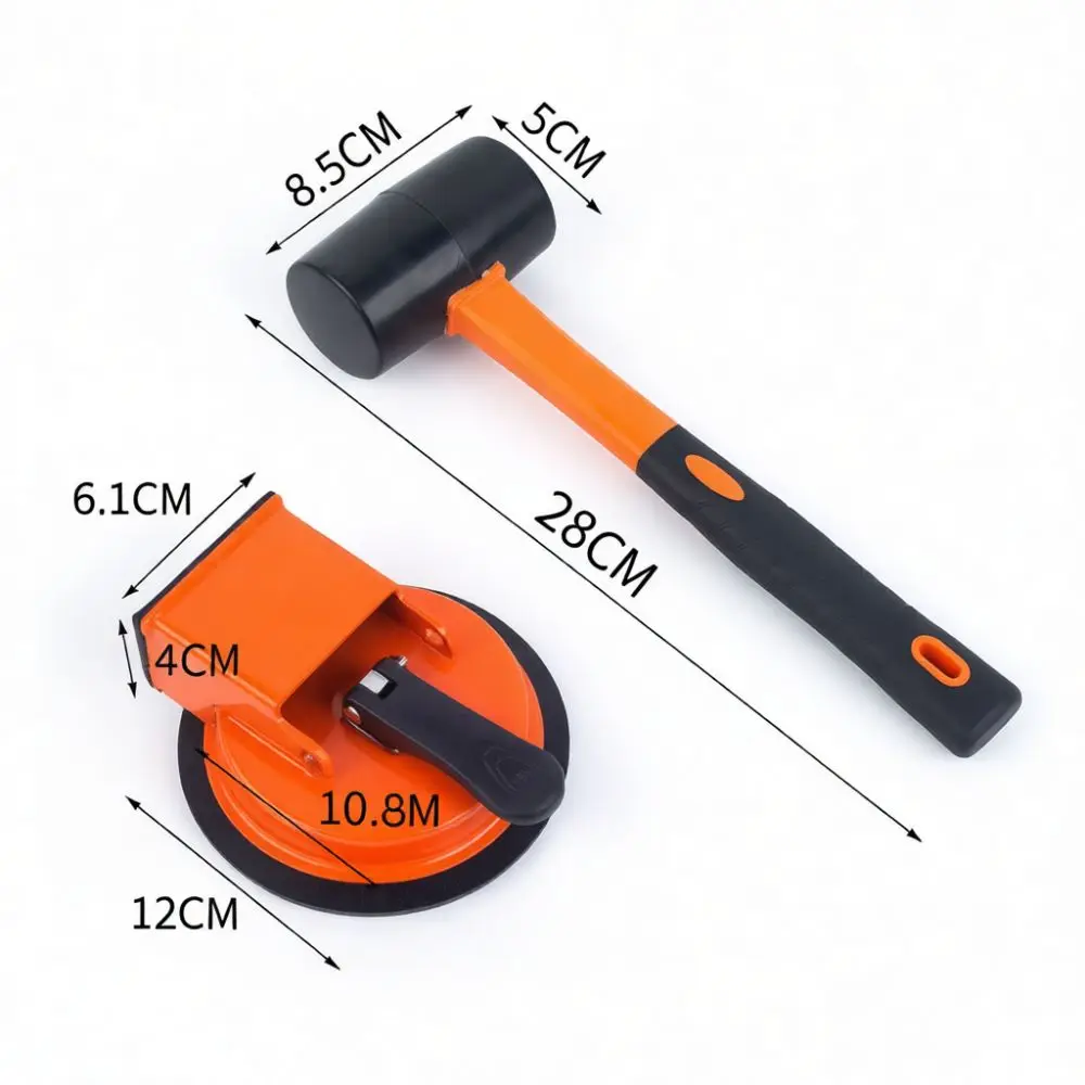 Floor Gap Closer Suction Cup Tile Alignment Hammer Manual Tool For Wood Flooring And Ceramic Tile Installation