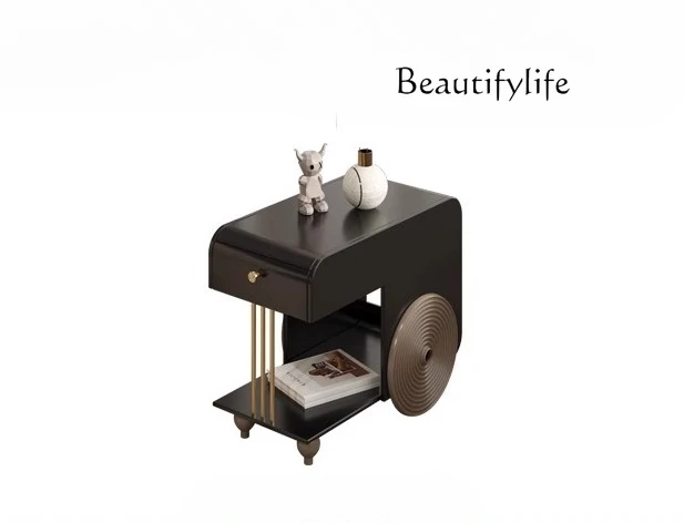 

Medieval style side few ins style black side cabinet creative designer high-end living room sofa corner few