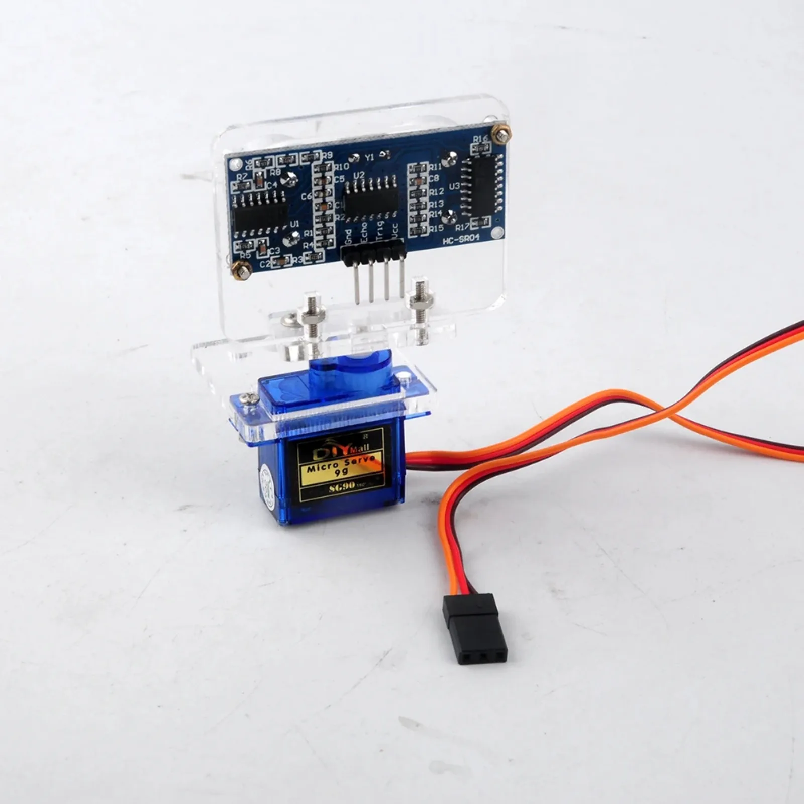 

HC-SR04 Ultrasonic Sensor + 9G Servo + Mounting Bracket Kit for Arduino Micro:bit Distance Measurement