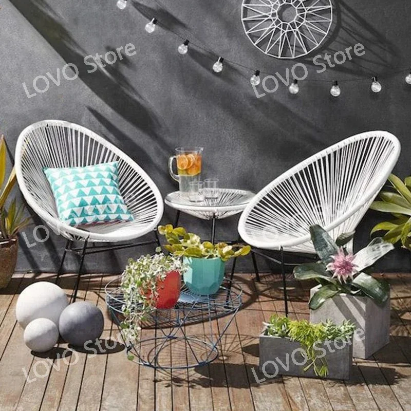 Balcony small rattan chair leisure egg-shaped  furniture   courtyard