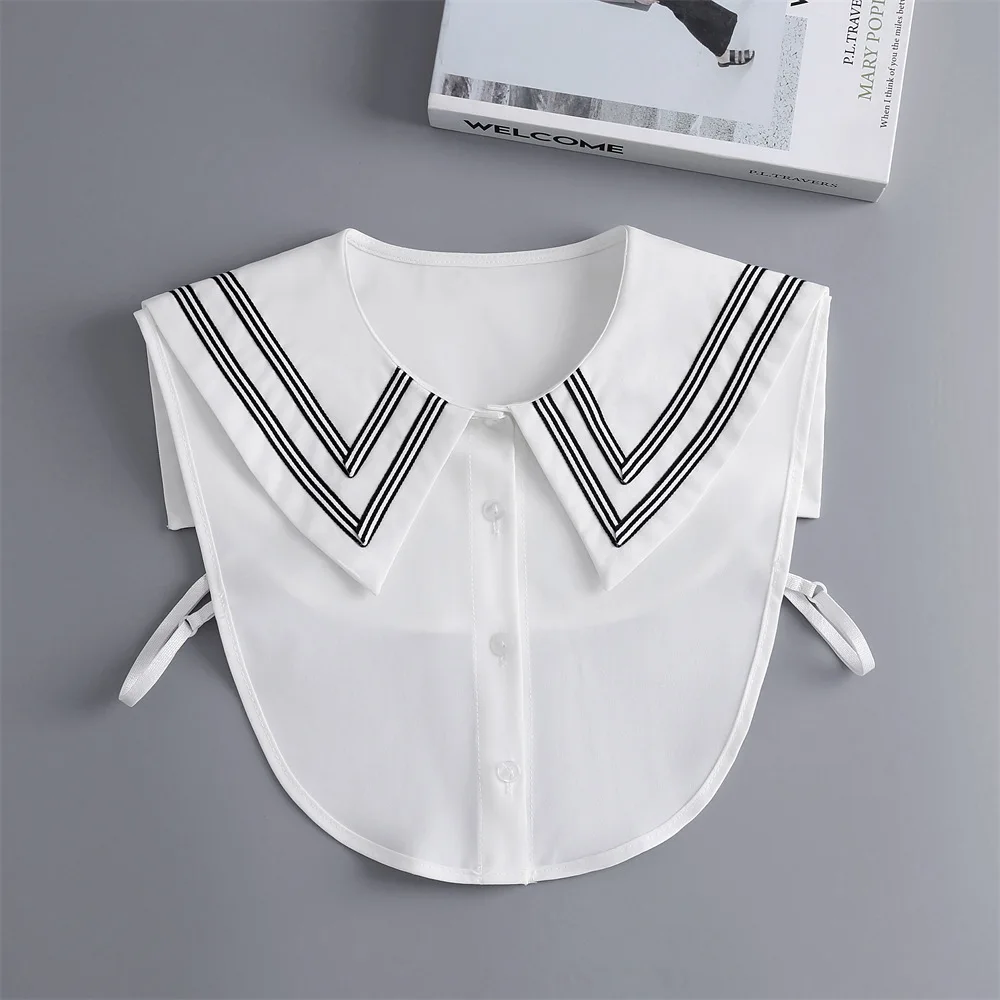 

Fashion Womens Shirt Detachable Collars Female Removable Blouse Tops Fuax Clos Decorative Ladies Lapel Necklace False Collar