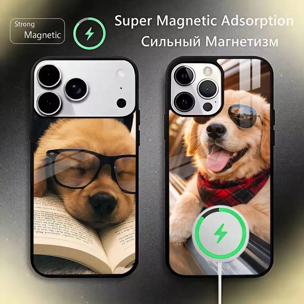 

Dog-cute-warm Phone Case For iPhone 11,12,13,14,15,16,17Plus,Pro,Max for Wireless Charging