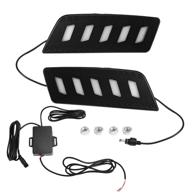 

Front Grille Fog Lamp 1 Pair LED Daytime Running Light DRL Day Light Car Accessories For Ford Ranger 2012-2014