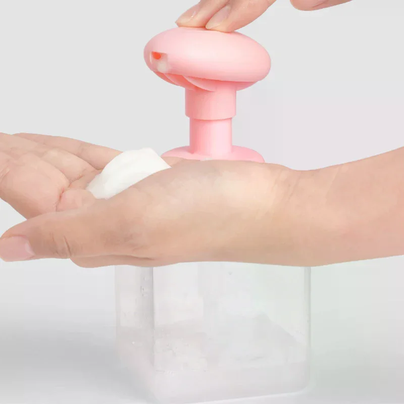 Bottiglia quadrata trasparente da 250 ml Sapone liquido Mousse montata Punti Imbottigliamento Shampoo Lozione Gel doccia Bottiglie con pompa per dispenser di sapone