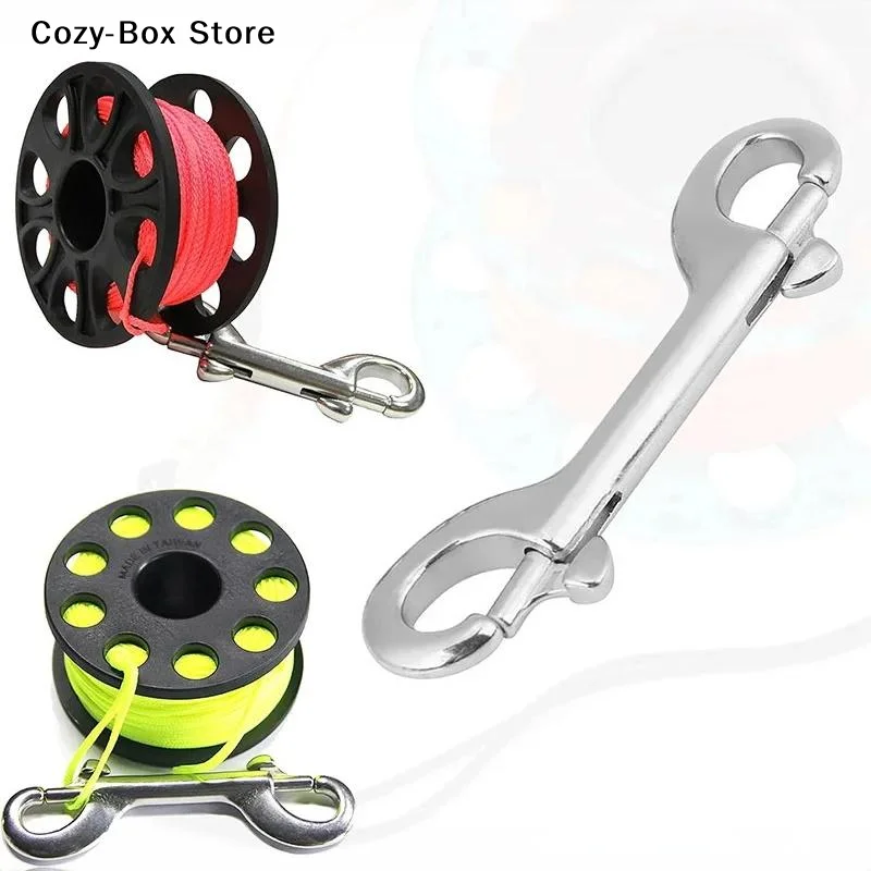 [ZY]Stainless Steel Bolt Snap Hooks Double Ended Snap Clips Diving Clips Dog Leash Key Chain Horse Tack[ZY]