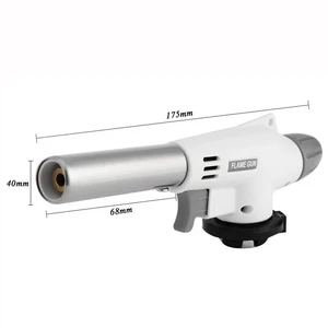 Queimador de gás de chama ajustável acampamento ao ar livre queimador de soldagem a gás queimador de gás chama tocha de gás churrasco acampamento cozinhar 10 principais vendas queimador de churrasqueira - №9