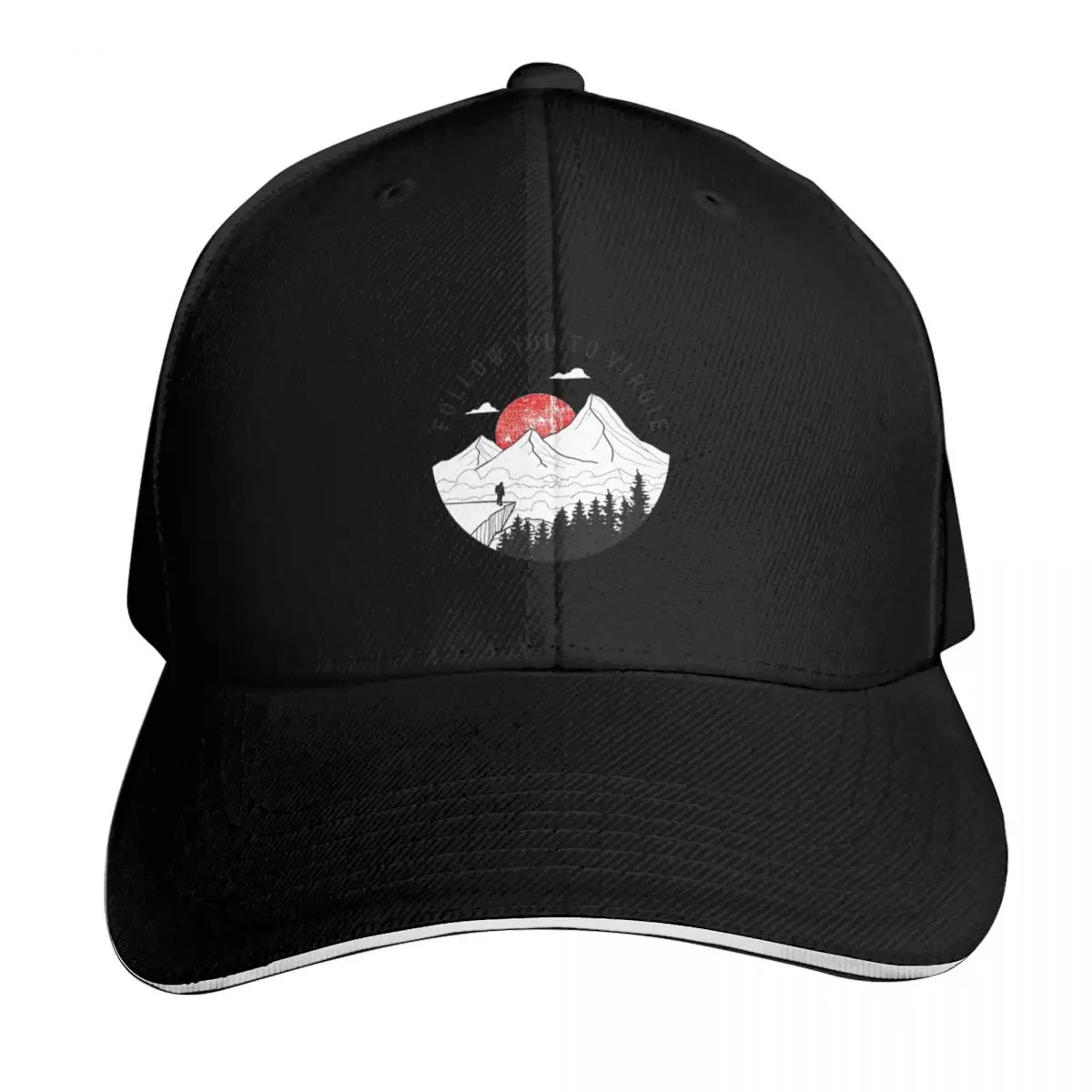 Follow You To Virgie Baseball Cap Sun Protection UPF 50+ Breathable Mesh Back Adjustable Buckle Closure