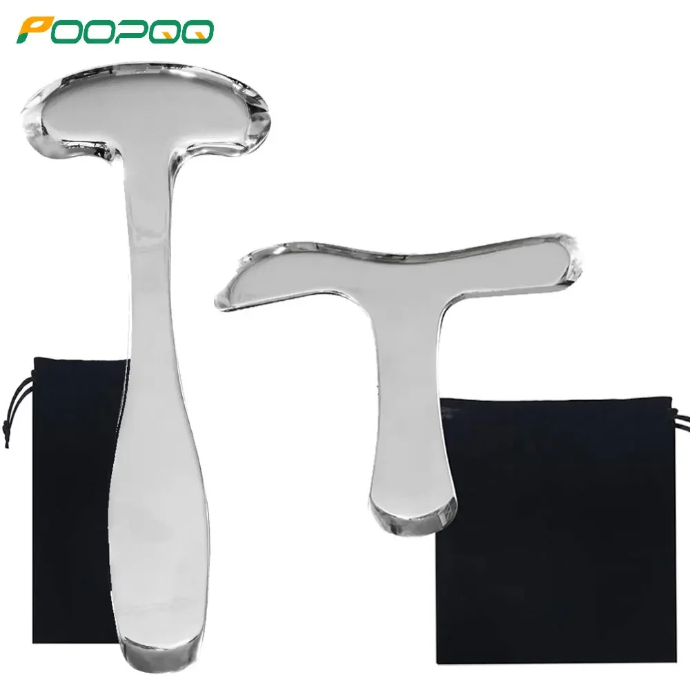 1 Pc Stainless Steel Body Gua Sha - Muscle Scraper, Scar Tissue, Body Sculpting, Scraper Tool for Massage and Lymphatic Drainage