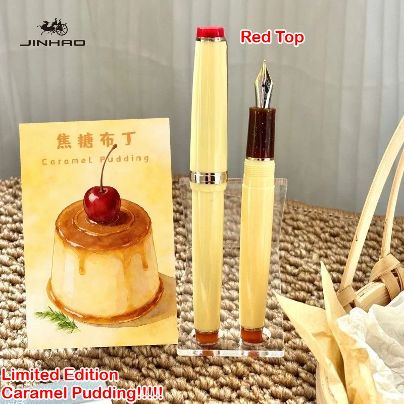 Limited Edition Colors JINHAO 82 Fountain Pen Caramel Pudding Gold Clip EF/F/M Calligraphy Pen Office School Supplies Stationery