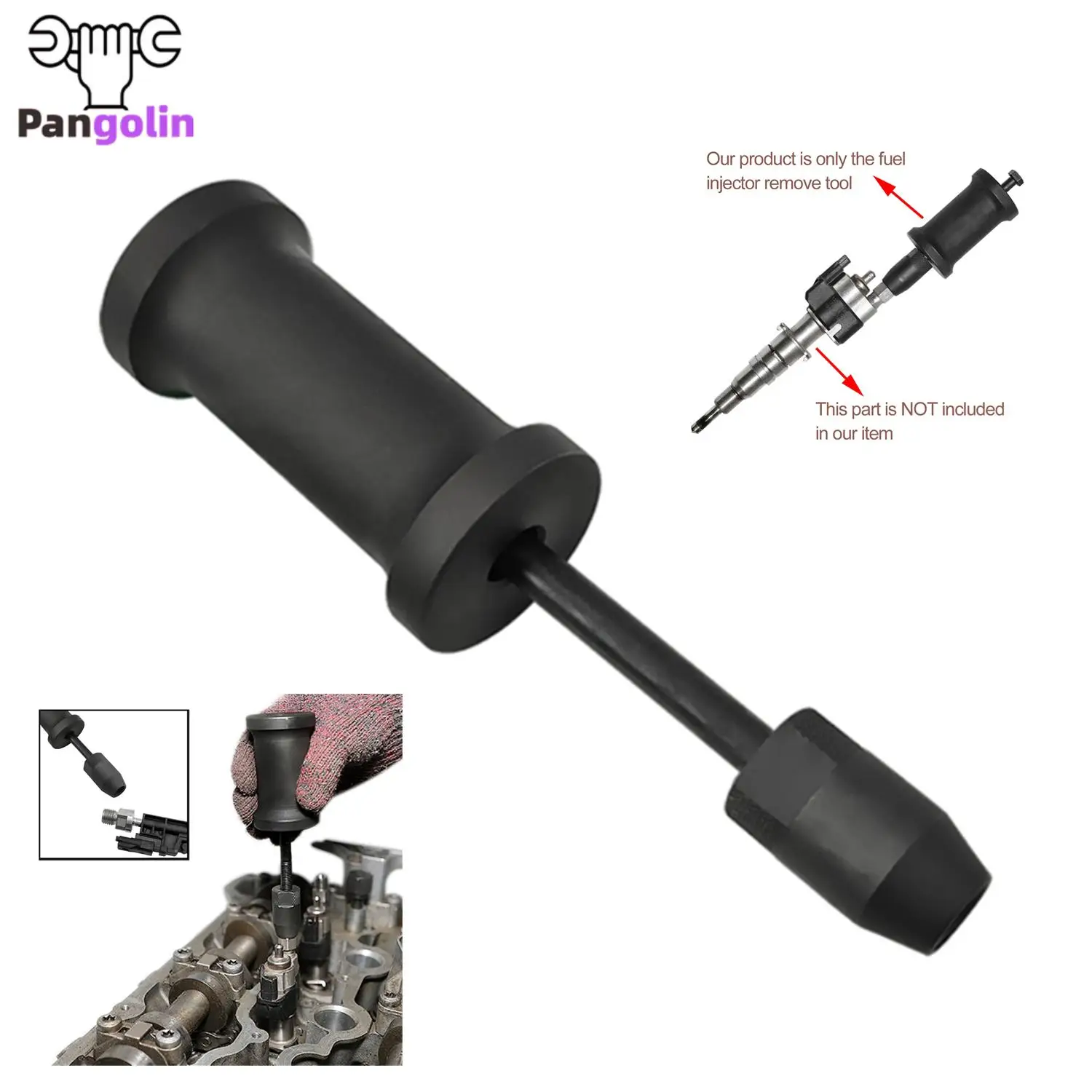 

1pc Car Fuel Injector Removing Tool Injector Slid Hammer Puller Remover For BMW N14 N18 N20 N53 N54 N55 N63 S63 Car Accessories