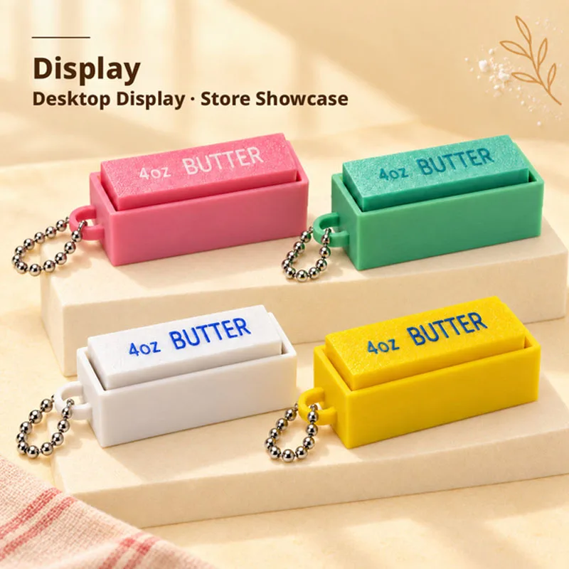 New3D Printing Butter Clicker Butter Click Stress Relief Ornament Fidget Anti Stress Button Desktop Decor Halloween Party Gift