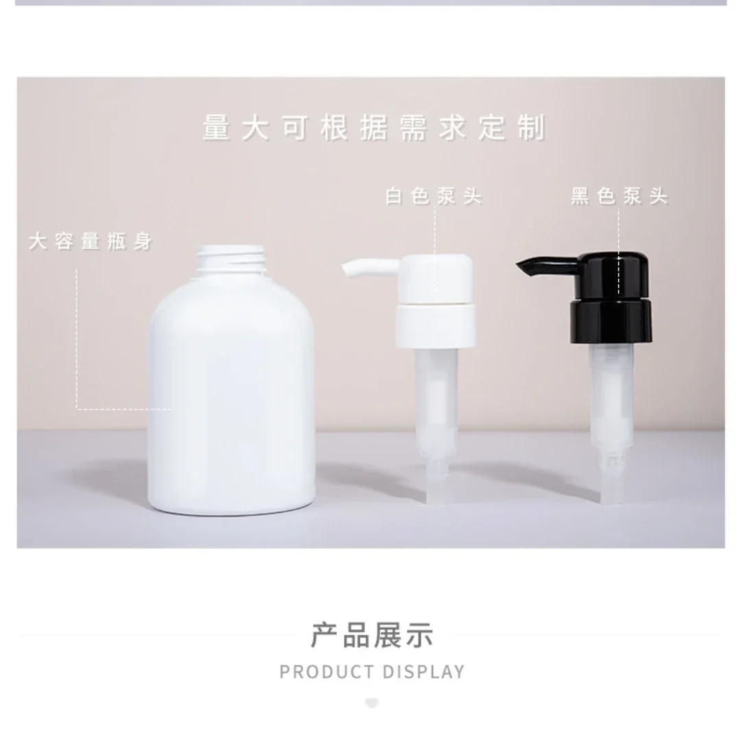 300-600ml White Plastic PE Mousse Bottle Facial Cleanser Press Foaming Bottle Empty Lotion Shampoo Soap Liquid Dispenser