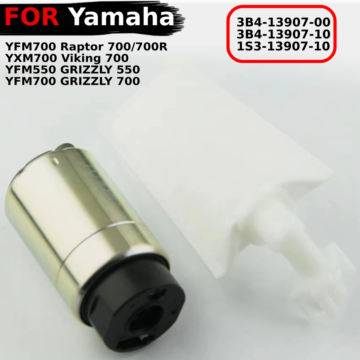 Fuel Pump With Filter Fits For Yamaha YXM700 Viking 700 YFM550 YFM700 GRIZZLY 550 Raptor 700/700R 3B4-13907-00 1S3-13907-10
