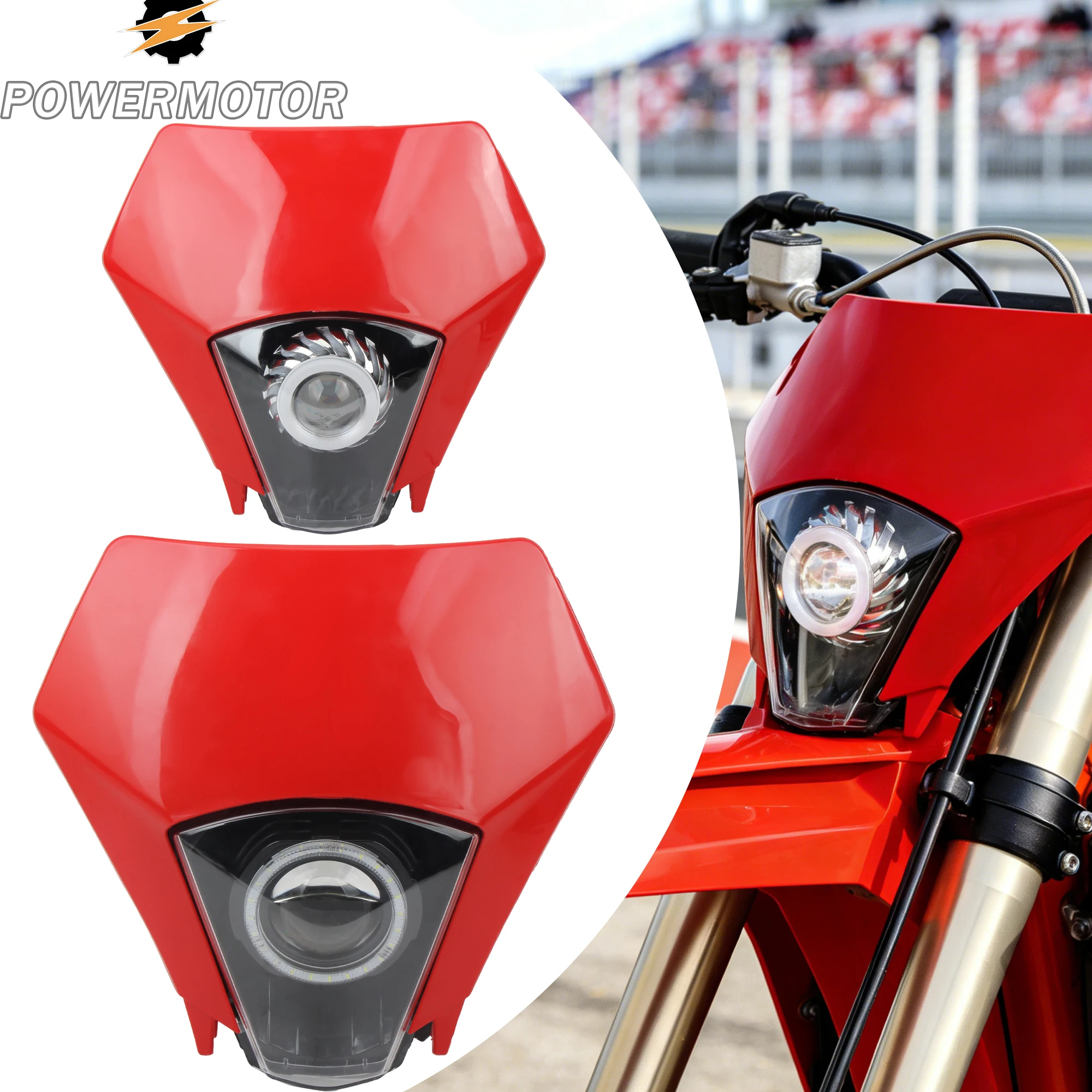 

DirtBike Motorcycle LED Headlight For GASGAS EX EC 300 350F 400F 450F 500F SM700 2024 2025 Enduro Motocross HeadLamp Modified