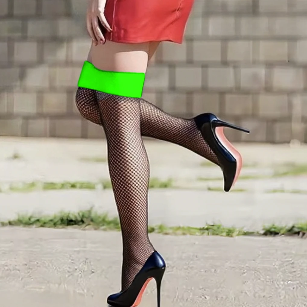 

Красочные европейские носки, сексуальные сетчатые чулки для женщин, нижнее белье, черные маленькие сетчатые чулочно-носочные изделия, французские чулки medias de mujer