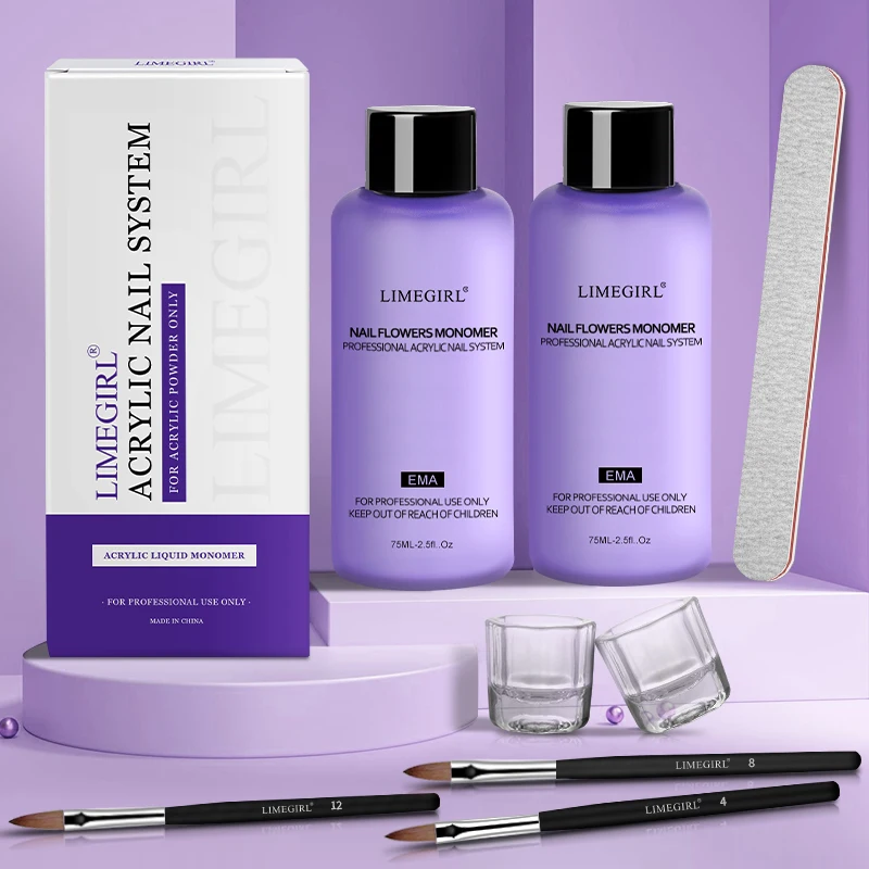 Predgirl-アクリルリキッドモノモノメーター,ネイルアート,カービングエクステンション,日曜大工パウダー,クリスタルリキッド,75ml