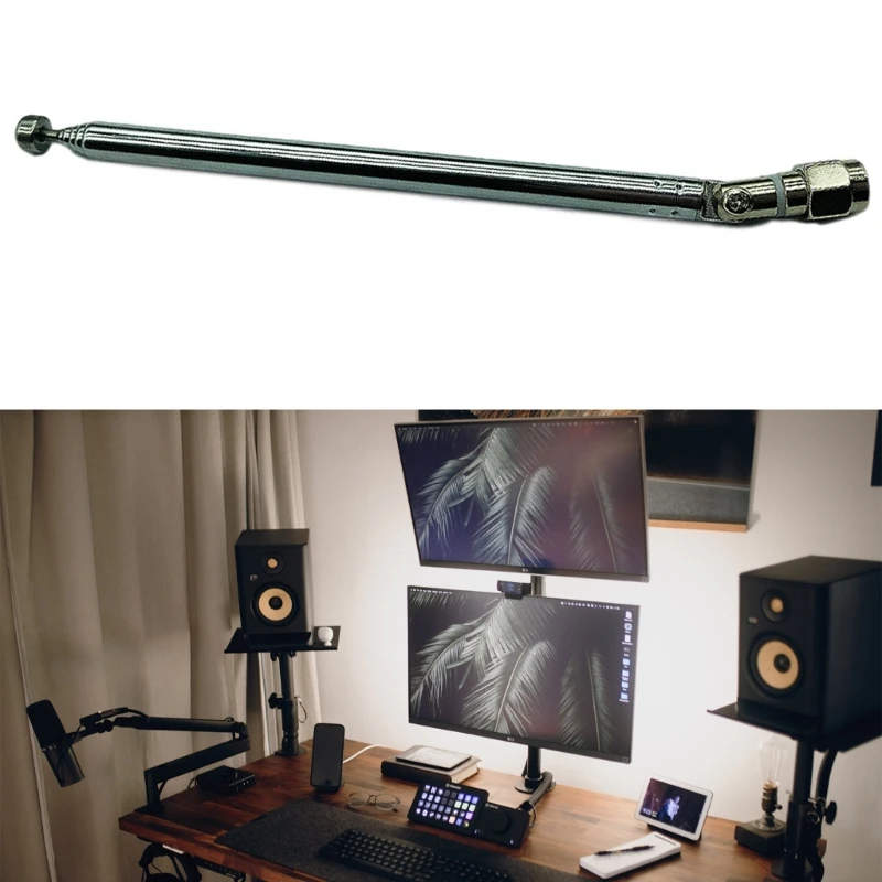 E9LB Stereo Receiver Telescopic Antenna Radio SMA Male Radio Replacement Antenna