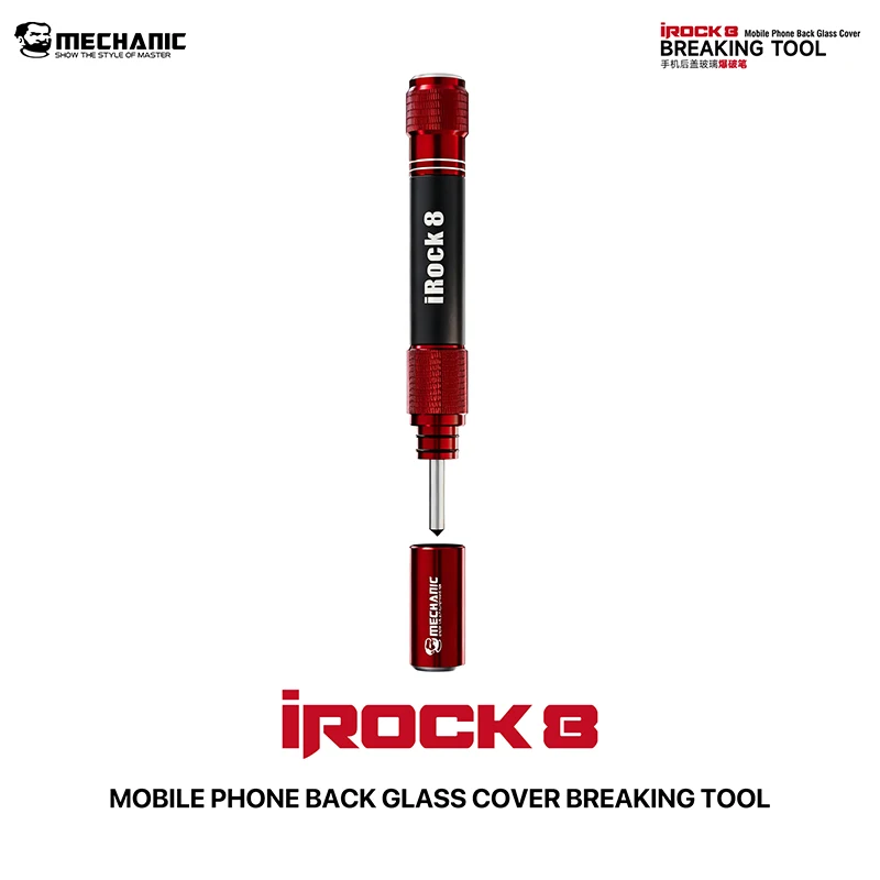 MECHANIC iRock 8 Mobile Phone Back Glass Cover Breaking Tool Adjustable Impact Force Breaking Pen Disassembly