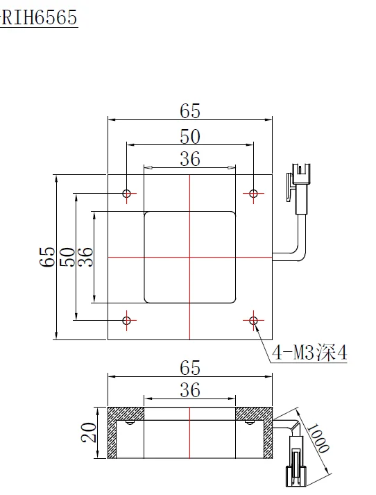 RIH65IR UV Light source square shadowless light mechanical vision detection CCD equipment detection lamp positioning fill light