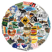 50pcs Australia Landmark Waterproof Stickers | Sydney Opera House Harbor Bridge Decals for Tech Travel RecordingYourLife Store