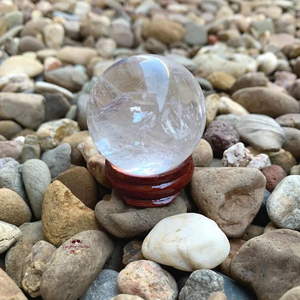 1 Stück Natürliche Reiki-Heilsteine Natürlicher Edelstein Klare Quarzkristallkugeln für Heimdekoration – Detail 2