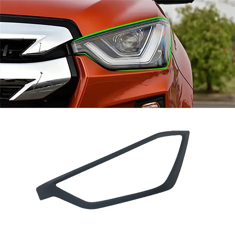 Reliable-Front Head Lamp Cover Headlight Frame Head Light Lamp Decorative Panel For Isuzu D-MAX Dmax 2021 2022