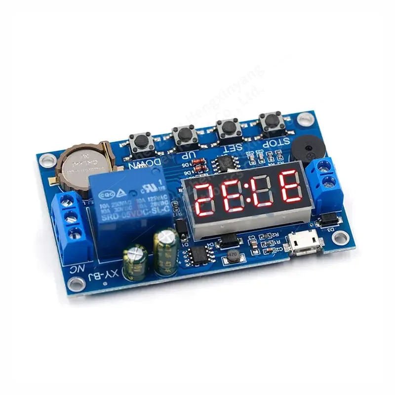 DC 5V Real time Timing Delay Timer Relay Module Switch Control Clock Synchronization Multiple mode control Wiring diagram
