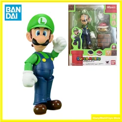 100% Original Bandai S.H. Figuarts SHF Luigi Super Mario In Stock Anime Action Collection Figures Model Toys