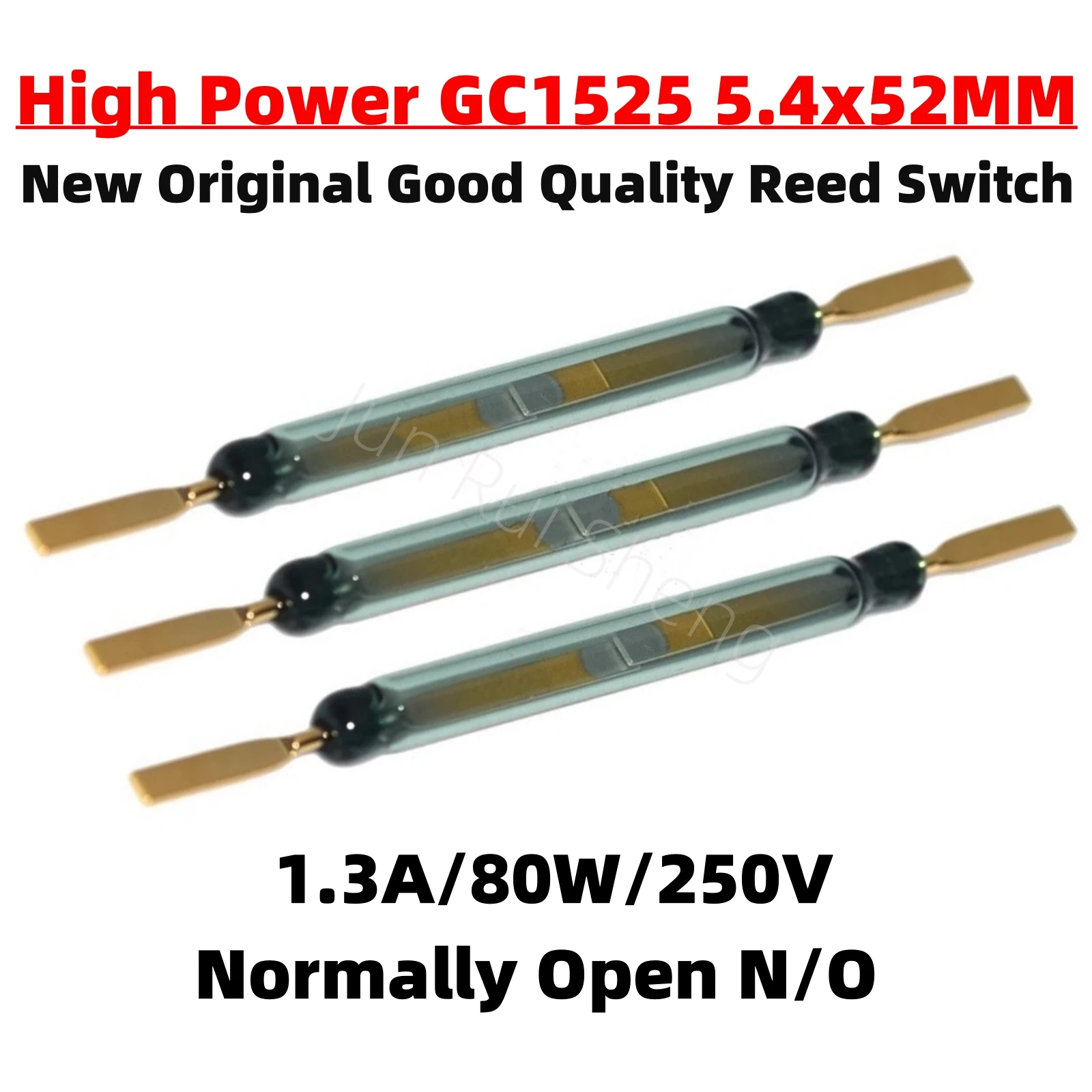 1/10/50/100PCS Original GC1525 High Power Reed Switch 5.4*52MM 1.3A 80W 250V Normally Open N/O Magnetic contact Induction Sensor