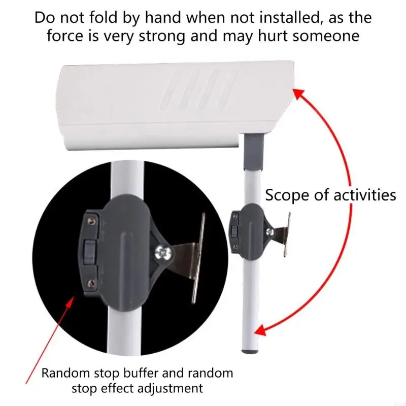 Quiet Closing Overhead Door Dampened Hydraulic Support For Kitchen Cabinets Bathroom Storage Unit Easy Mount Design M4YD