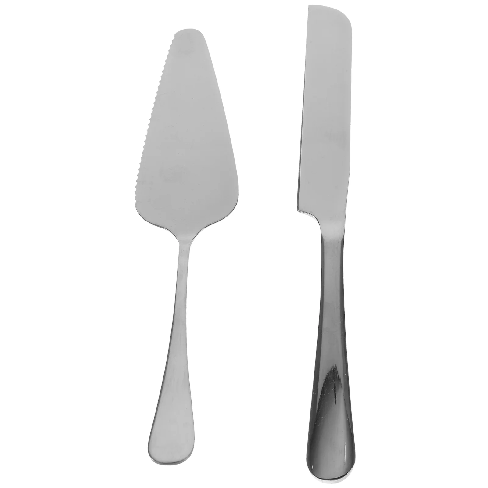 

Cake Knife Set Sever Cutting Tools Spatula Spoon Kitchen Supply Stainless Steel Metal Server Portable Home Cooking Utensil