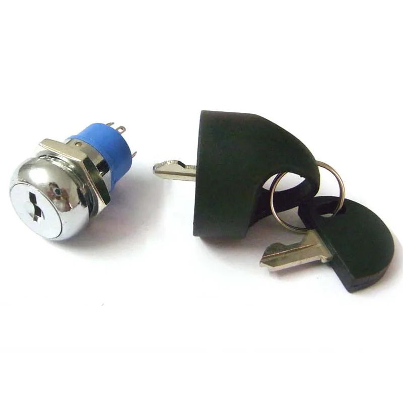 19MM Key Switch Lock for Mobility Scooter with water proof cover key Ignition Starter On Off Switch Lock with Easy Pull Key