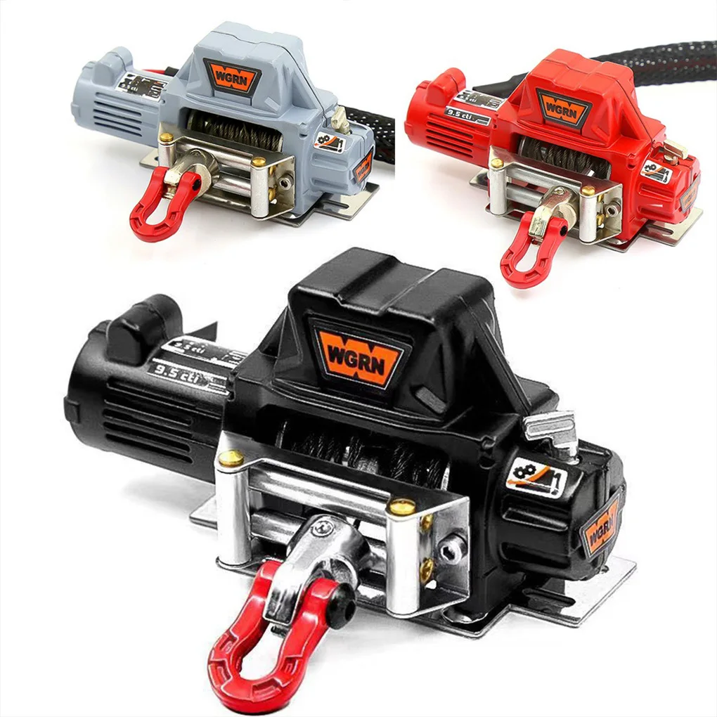Metal Automatic Winch for Axial SCX10 90046 TRX4 TRX6 Gen8 Wireless Remote Controller 1/10 RC Crawler Car Upgrade Part