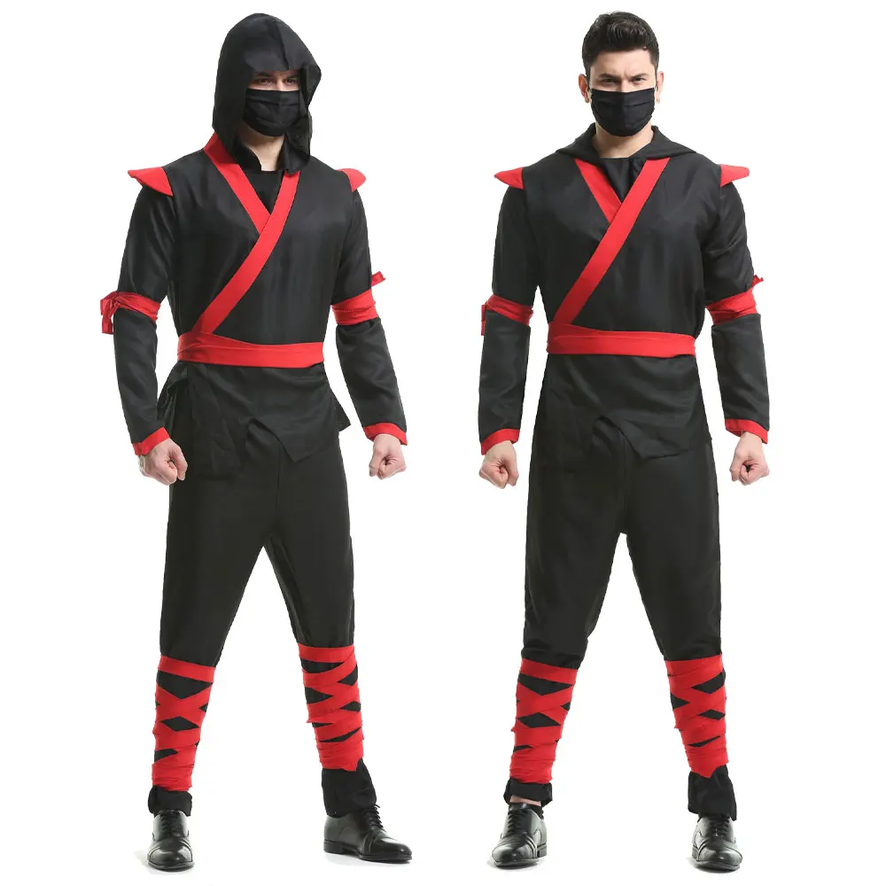 

Halloween Costumes Men Ninja Costume Adult Anime Warrior Cosplay Fancy Dress Up Japanese Ninja Men's Warrior Suit Costume