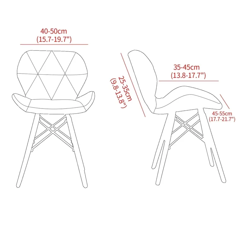 Capa de cadeira curvada de lã polar, capa elástica de elastano para maquiagem, banco de bar, assento para sala de estar, hotel, 1 peça