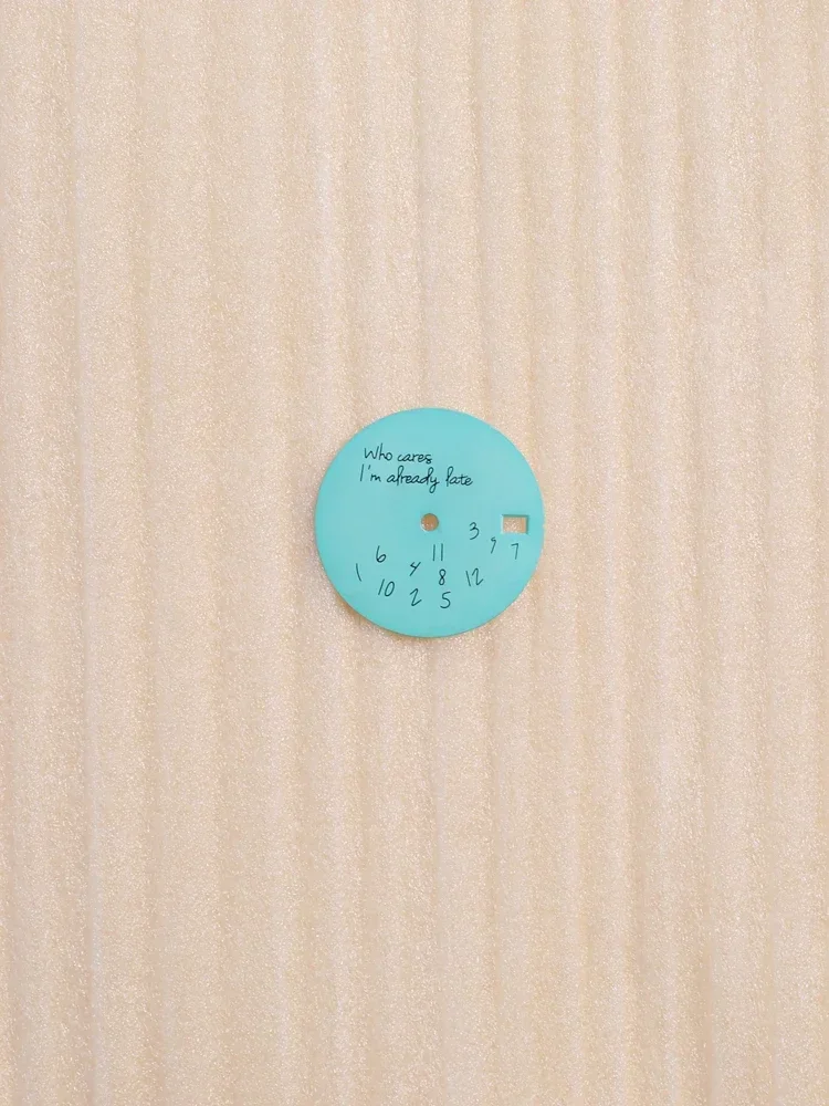 hot Selling 28 5mm NH35 Dials Who Cares Im Already Late Mod for Diy Modify Watches Factory Price