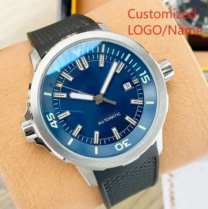 2026 Sophisticated Sport Men Automatic Mechanical Watches Bright Sapphire Glass Consistent Modern Black Blue Vibe Multi Occasion