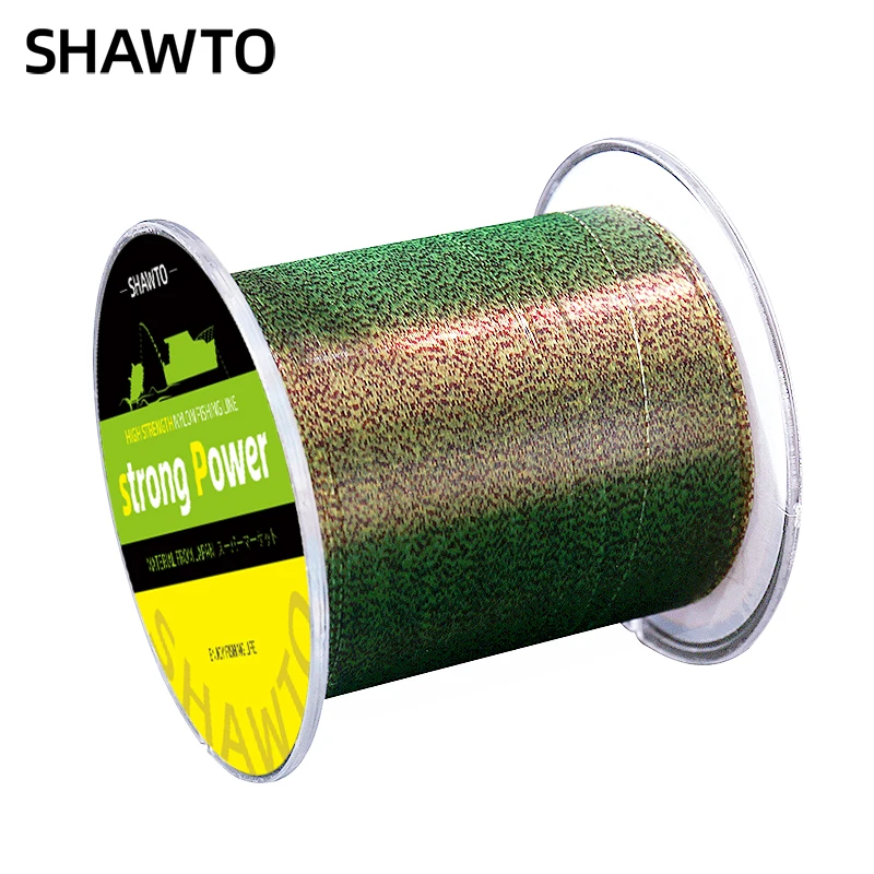 

Shawto Super Strong Monofilament Fishing Line 500M Nylon 3LB-30LB Fluorocarbon Coated Invisible Sinking Line for Carp Fishing