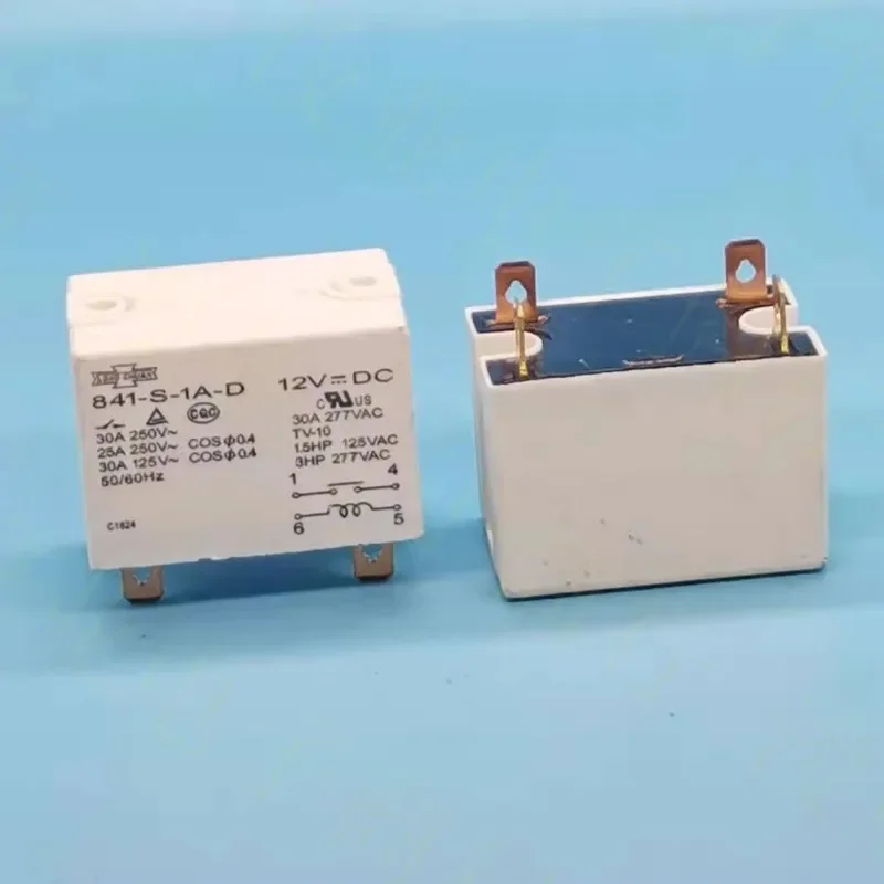 

（Brand New Original）1pcs/lot 100% original genuine relay:841-S-1A-D 12VDC 30A 4pins 841-S-1A-D