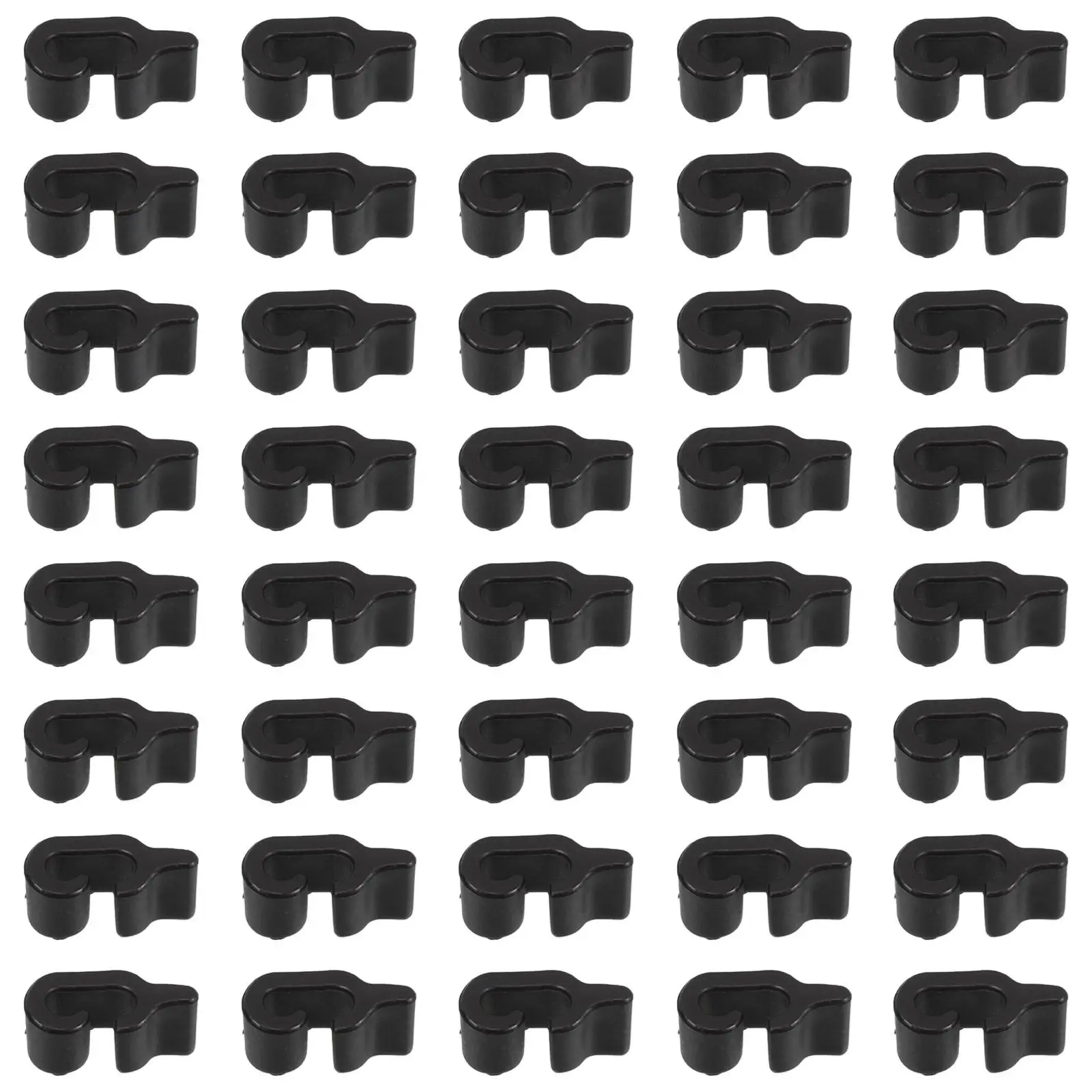 

40 Pcs Storage Cabinet Buckle Cage Clips Fence Wire Dog Crate Lock Grippers for Pet Crates Plastic Latch