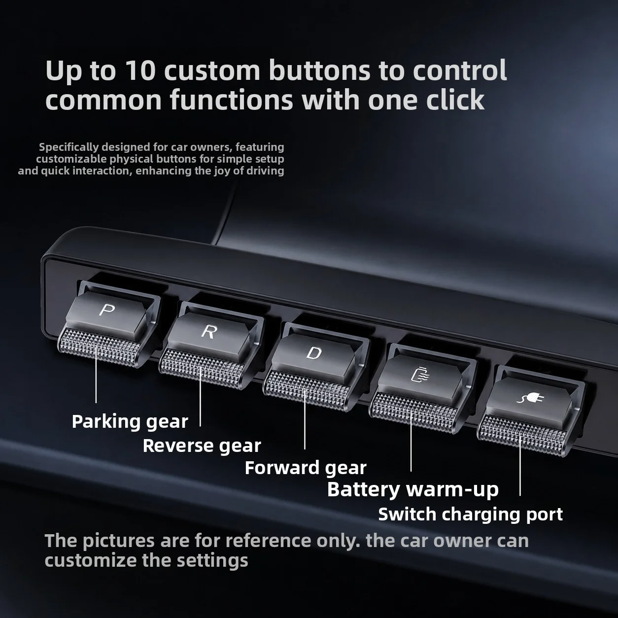 Newest 3.0 Smart Control Knob for Tesla Model 3 Highland/Y Juniper Multifunction Rotating Physical Buttons with Custom Shortcuts