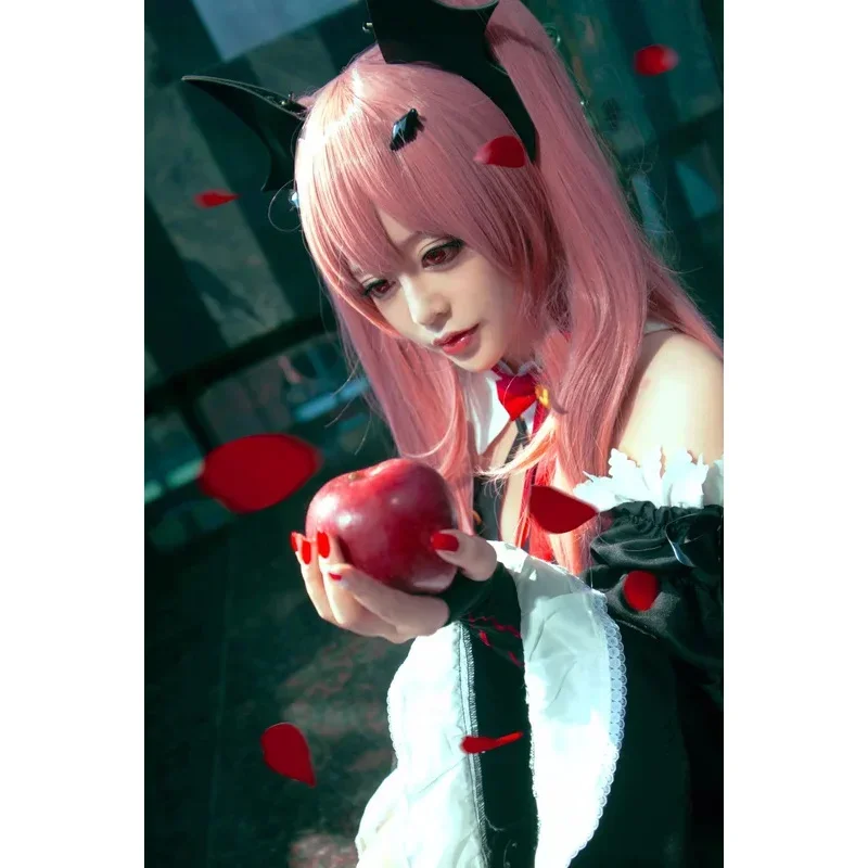 100CM Long Straight Owari No Seraph Of The End Synthetic Hair Anime Cosplay Wig Ponytail Wigs MN1