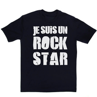 Je Suis Un Rock Star Graphic Printing Summer Luxury Brand Cotton Men's and Women's T-Shirts Short Sleeves Street Fashion Trend