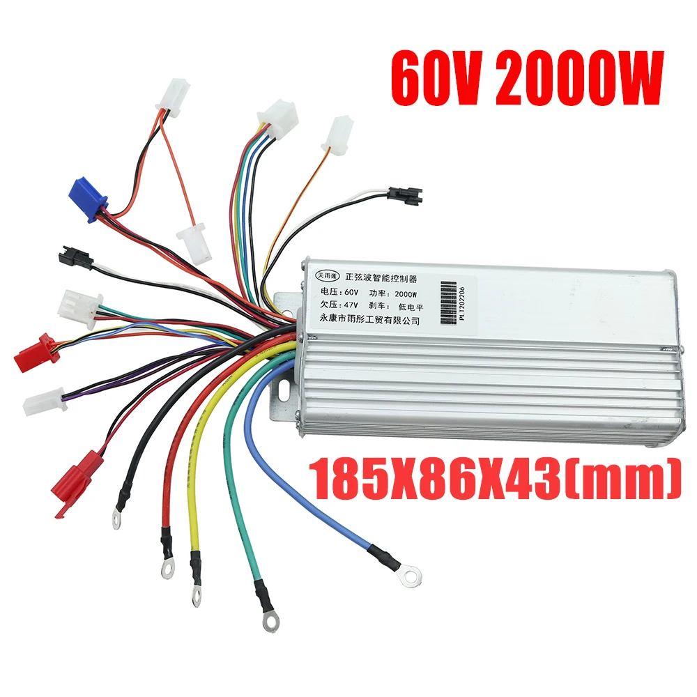 60V 1500 72v2000 Brushless Hub Motor DC Controller BLDC Controller 60 Voltage 1500 Watts for Electric Scooter Tricycle Harleyy