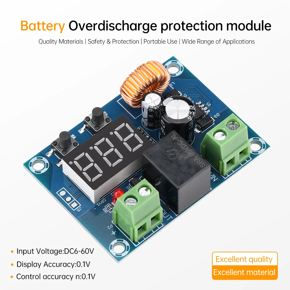 XH-M609 DC12V-36V Charger Module Voltage Overdischarge Battery Protection Digital Display Precise Undervoltage Board